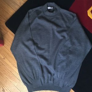 Gran Sasso grey wool and cashmere  crew neck.